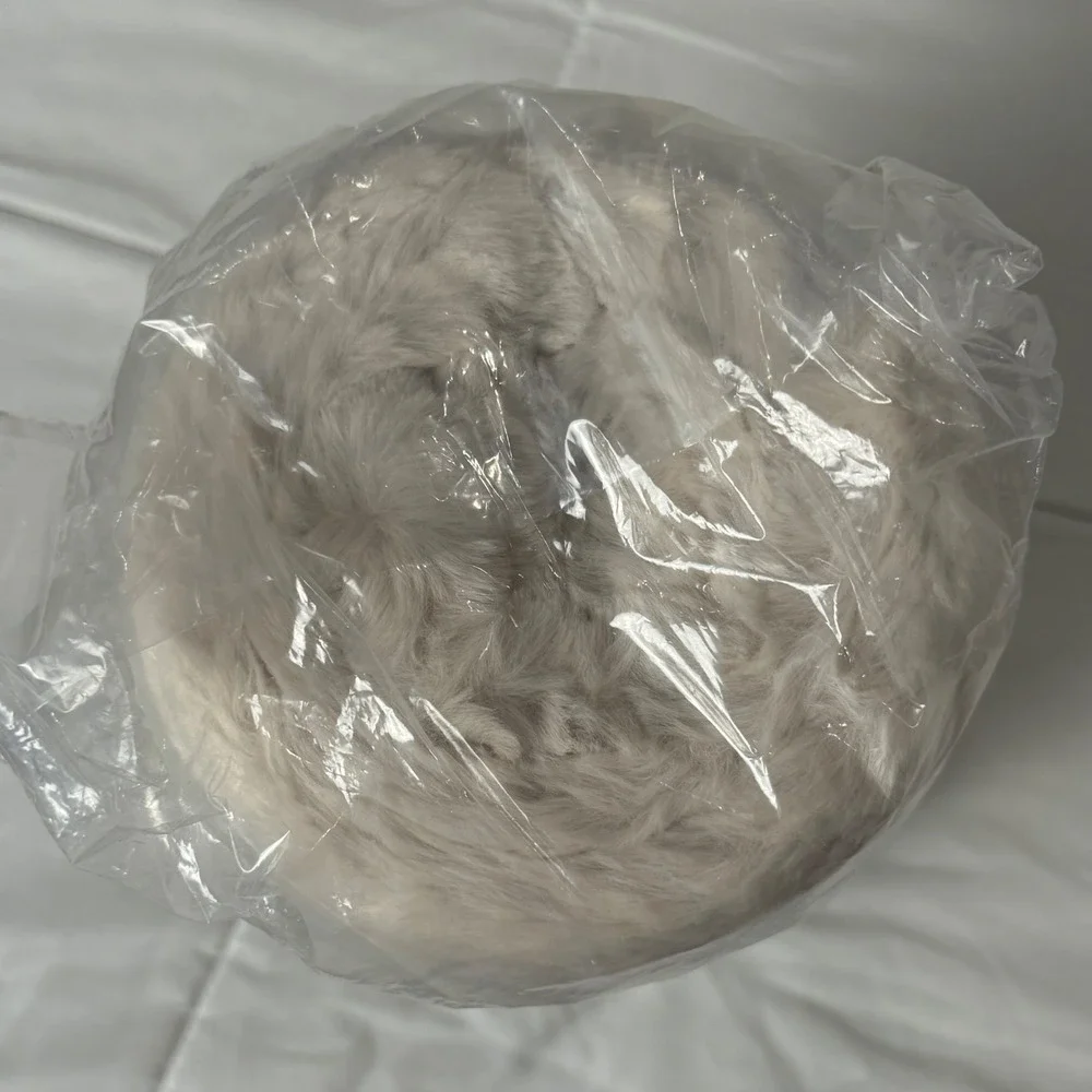 UnHide Lil Marsh Blanket Faux Fur Beigebear Beige 50